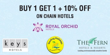 Buy 1 Get 1 + 10% off on Chain Hotels @ Yatra – Travel